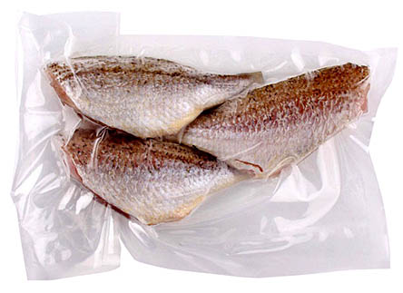 Zivju, gaļas un mājputnu vakuuma iepakojums